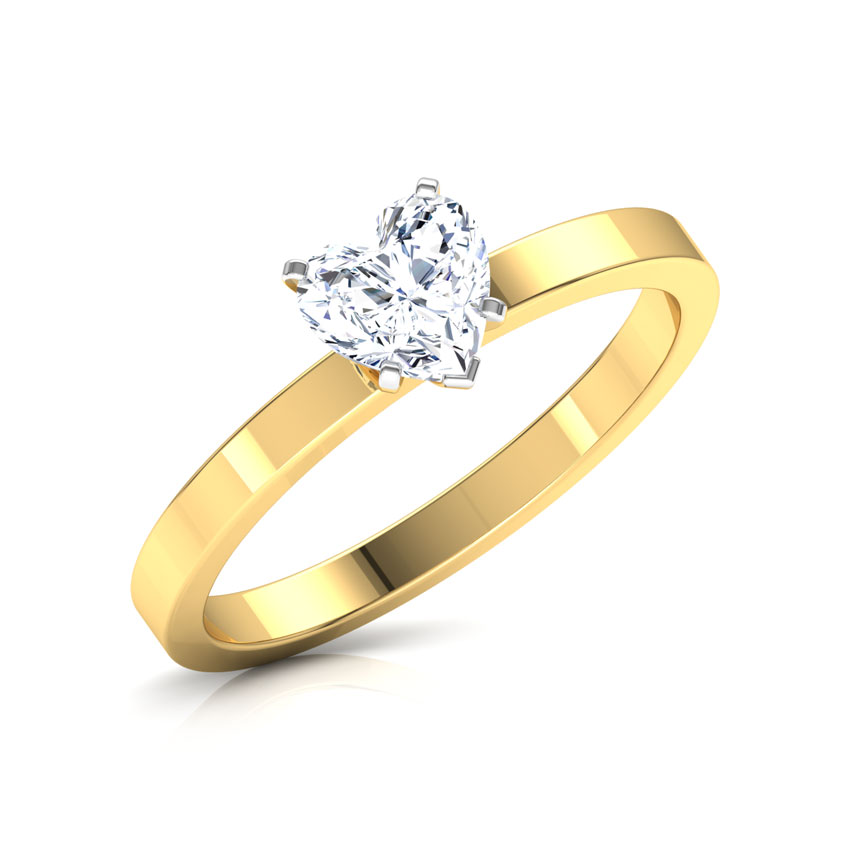Glee Heart Solitaire Ring