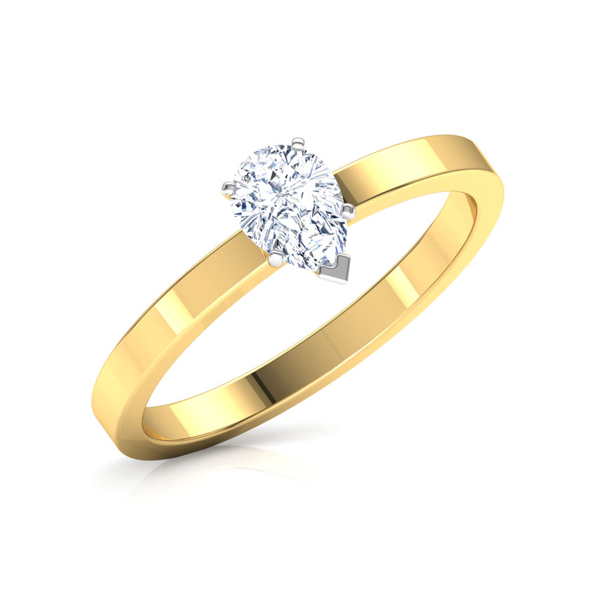 Glee Pear Solitaire Ring Glee Pear Solitaire Ring