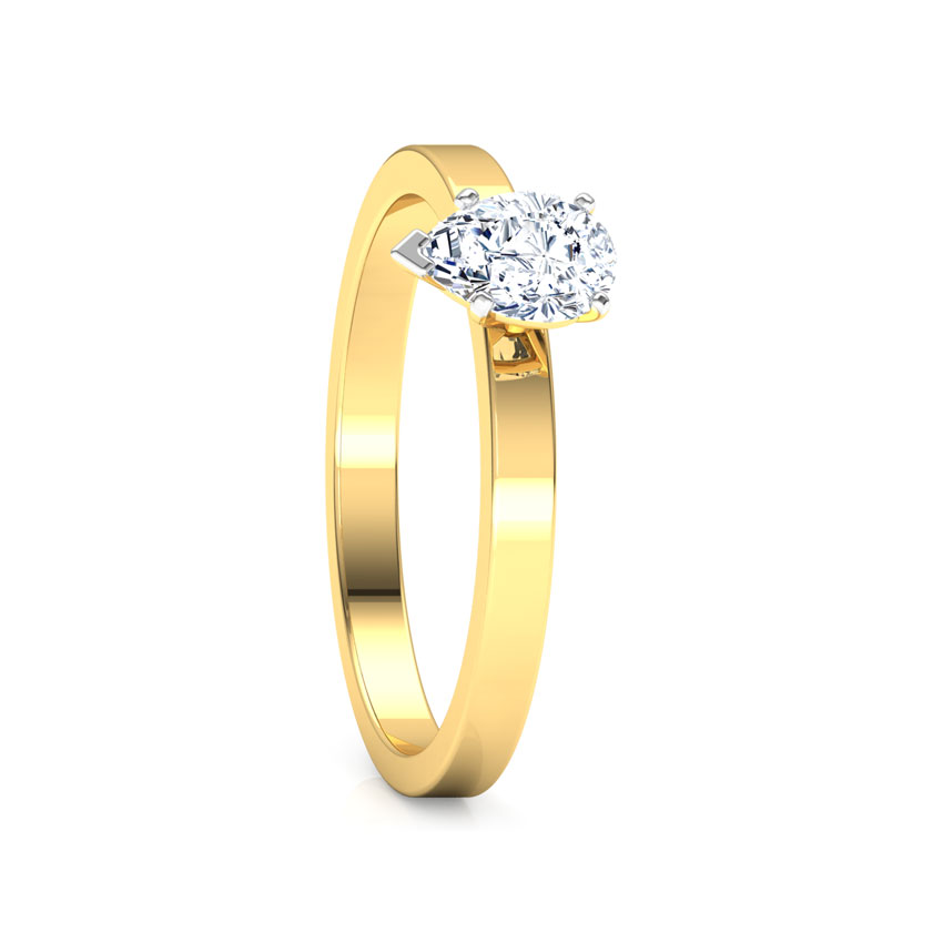 Glee Pear Solitaire Ring Glee Pear Solitaire Ring