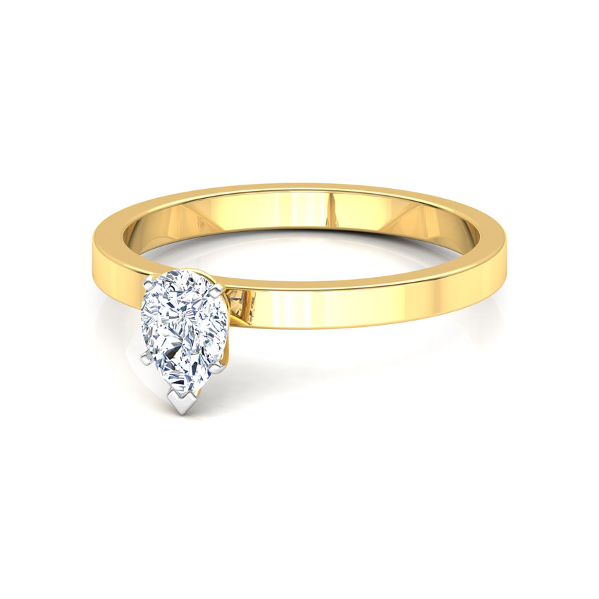Glee Pear Solitaire Ring Glee Pear Solitaire Ring
