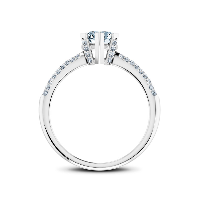 Charm Heart Solitaire Ring
