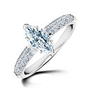 Charm Marquise Solitaire Ring Charm Marquise Solitaire Ring