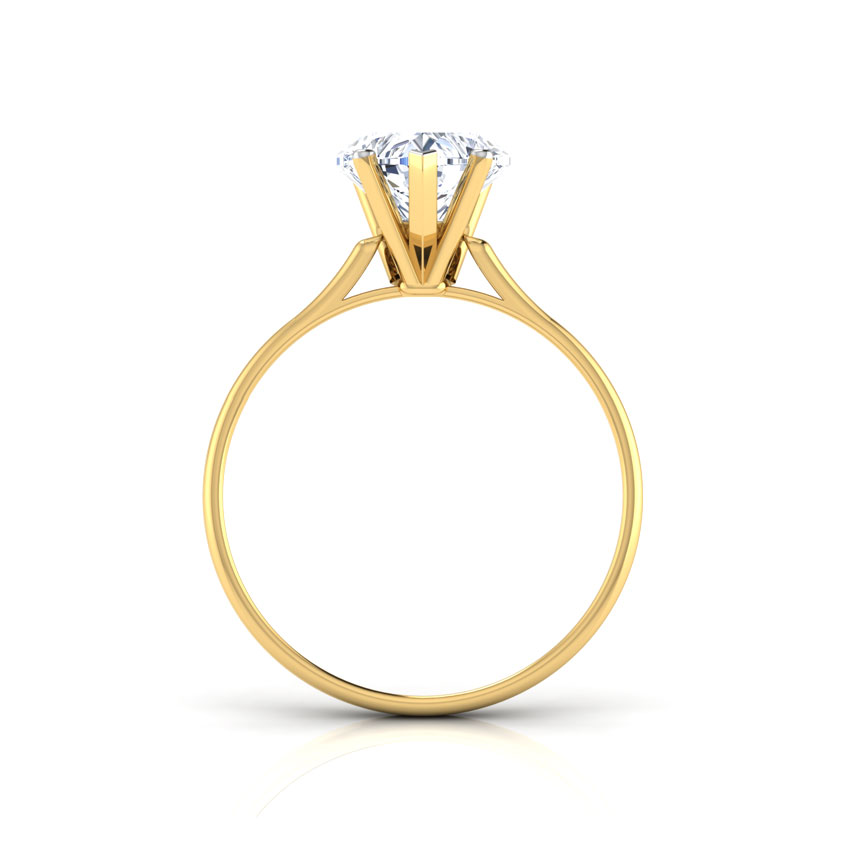 Zeal Heart Solitaire ring