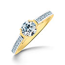 Glee Radiant Solitaire Ring