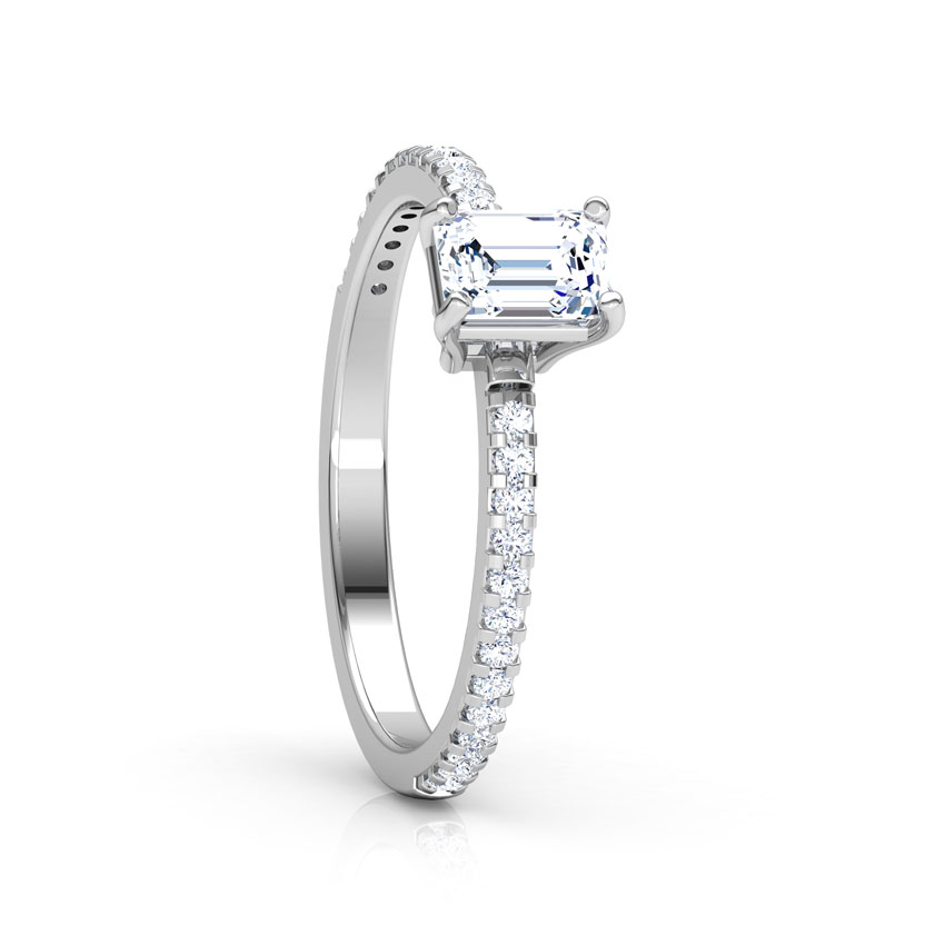 Classic Emerald Solitaire Ring Classic Emerald Solitaire Ring