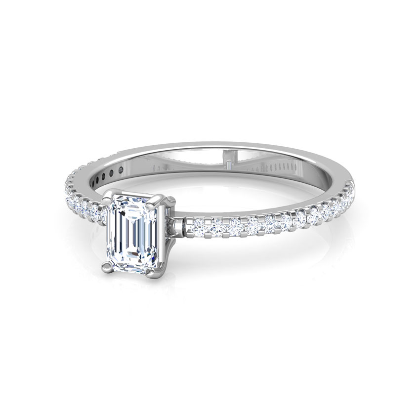 Classic Emerald Solitaire Ring Classic Emerald Solitaire Ring