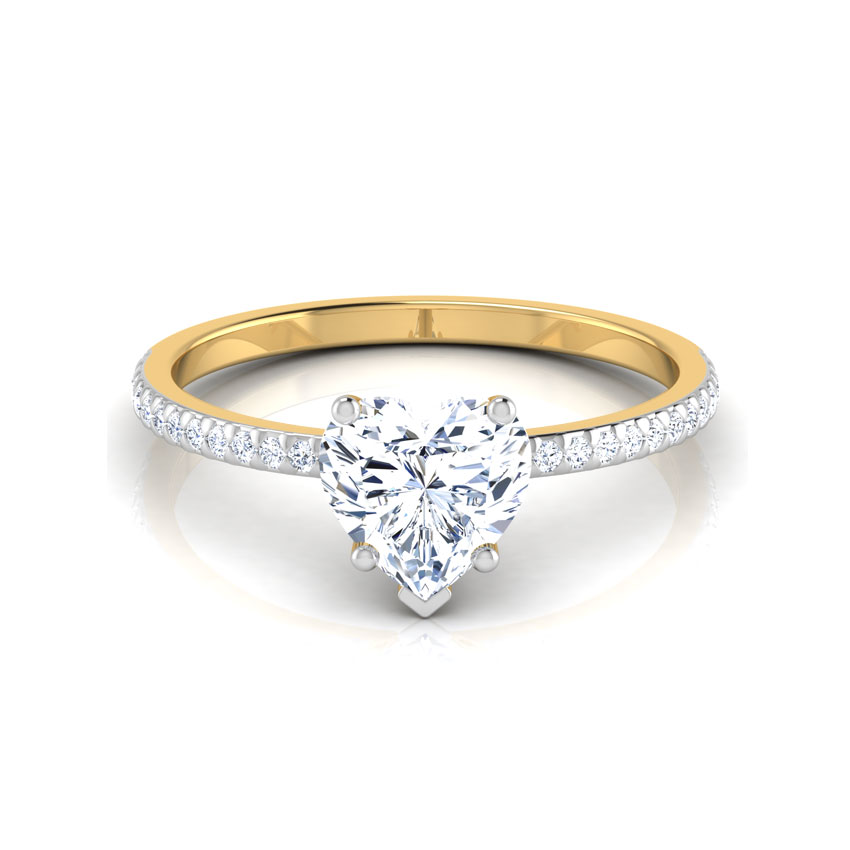 Zest Heart Solitaire Ring