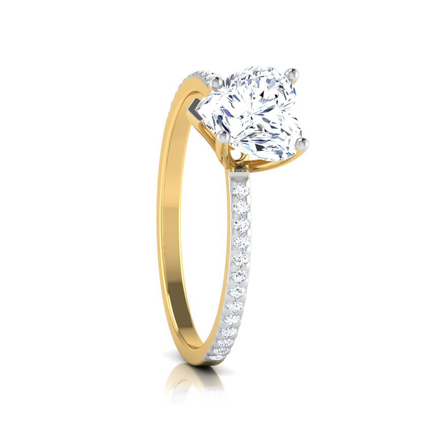 Zest Heart Solitaire Ring