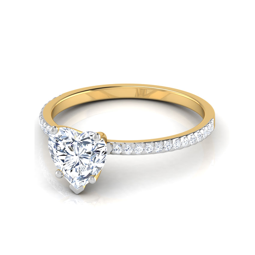 Zest Heart Solitaire Ring