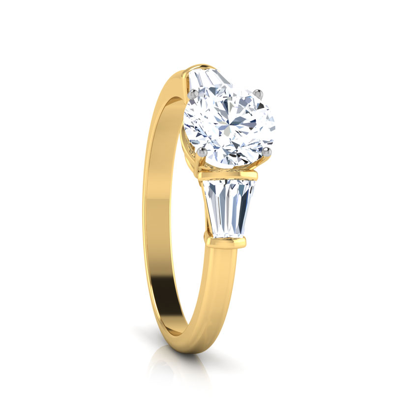 Gleem Baguette Solitaire Ring Gleem Baguette Solitaire Ring