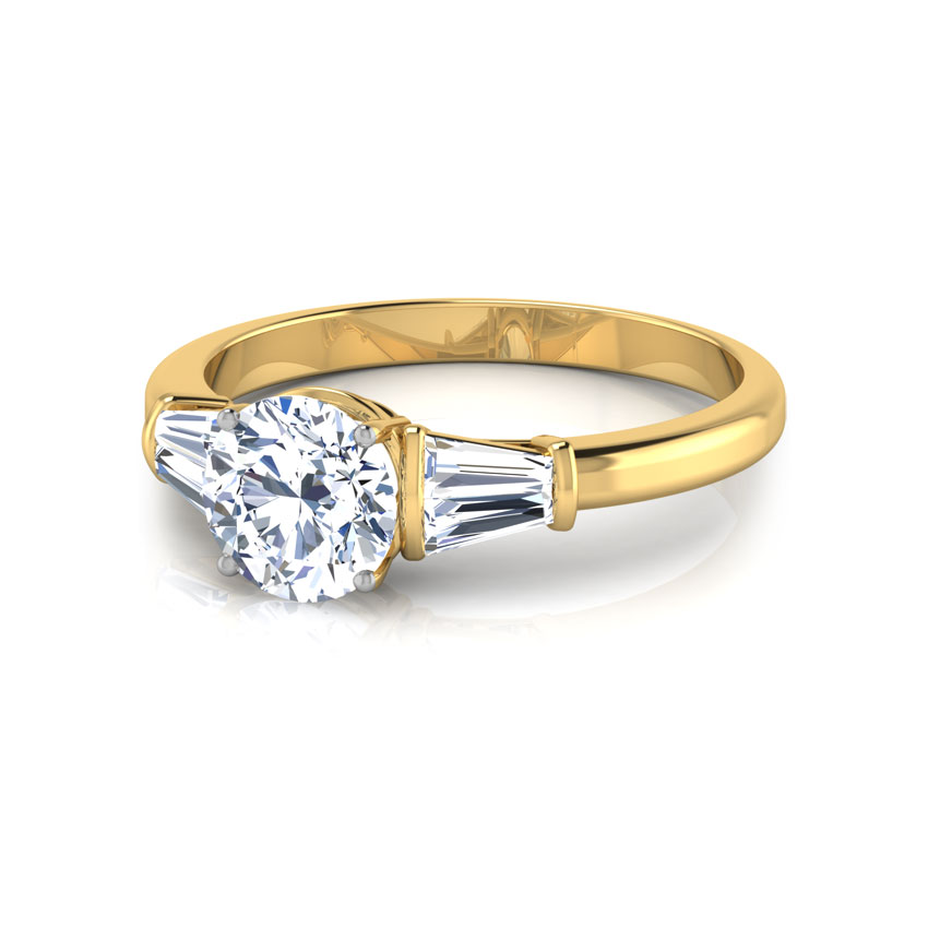 Gleem Baguette Solitaire Ring Gleem Baguette Solitaire Ring