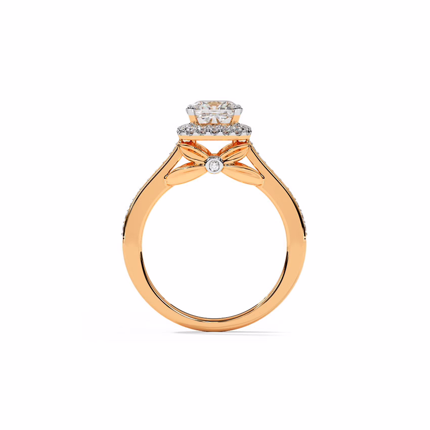 Solitaire Rings 18 Karat Rose Gold Queen of Diamonds Solitaire Ring