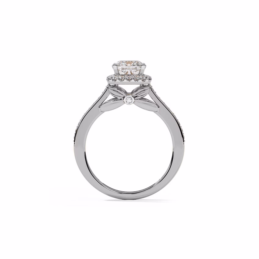 Solitaire Rings 18 Karat White Gold Queen of Diamonds Solitaire Ring