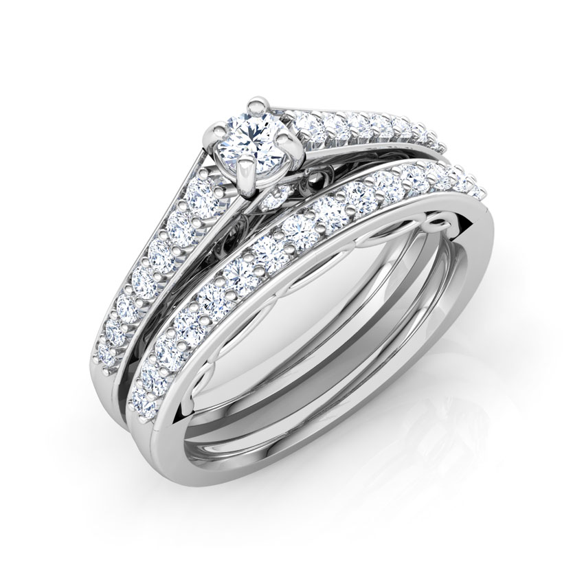 Sparkle Solitaire Bridal Ring Set Sparkle Solitaire Bridal Ring Set