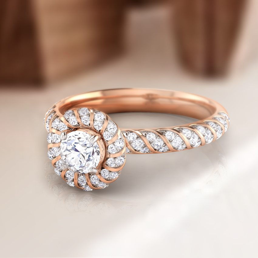 Ena Ablaze Solitaire Ring