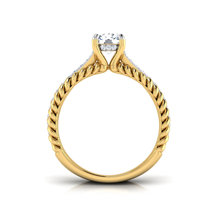 Elsa Intersecting Solitaire Ring
