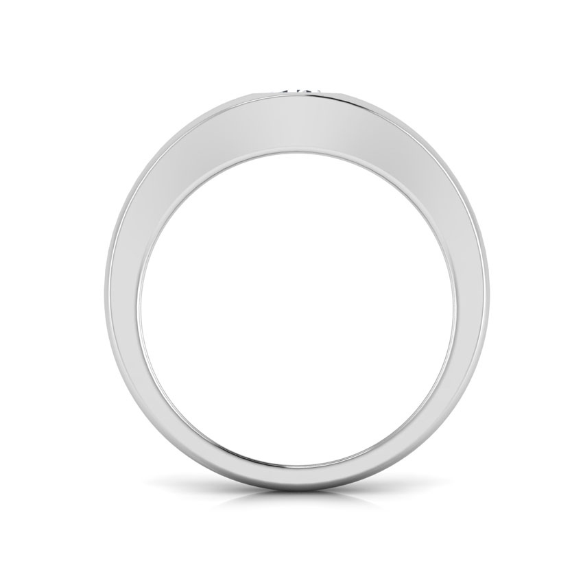 Matt Solitaire Ring for Men