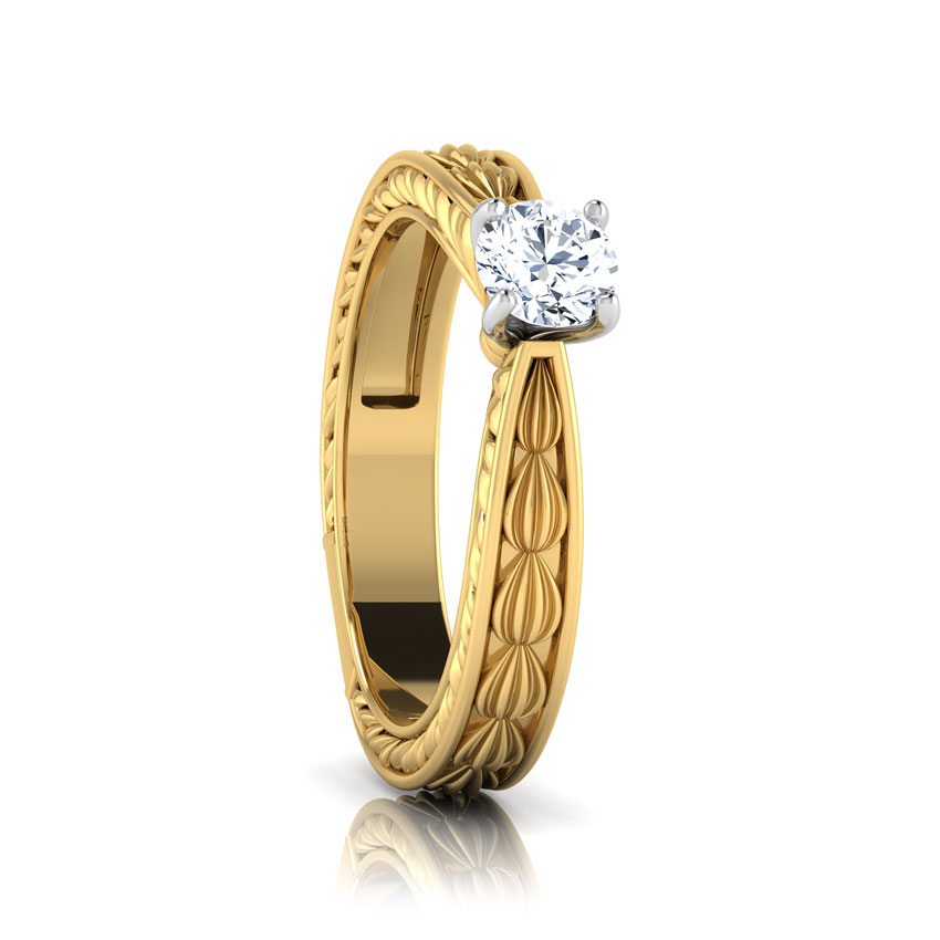 Zora Gold Solitaire Ring