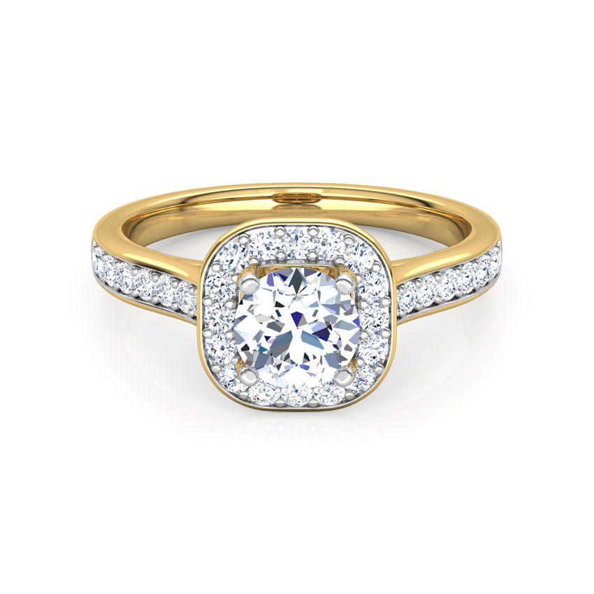 Iona Halo Solitaire Ring