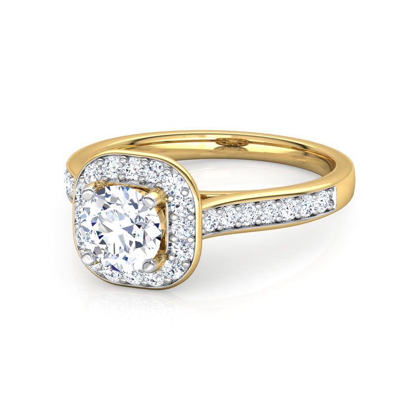 Iona Halo Solitaire Ring