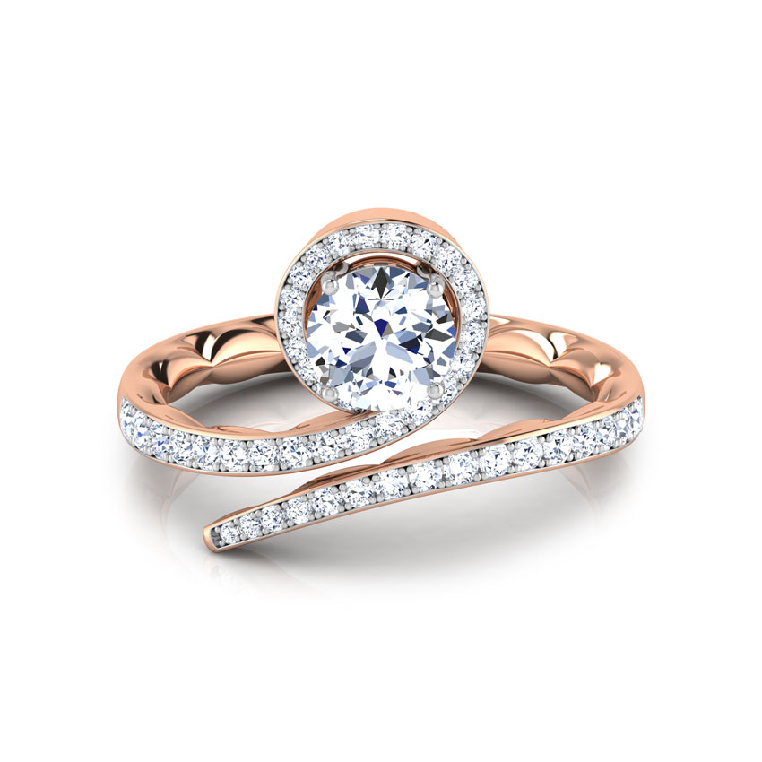 Swirl Twist Solitaire Ring Swirl Twist Solitaire Ring