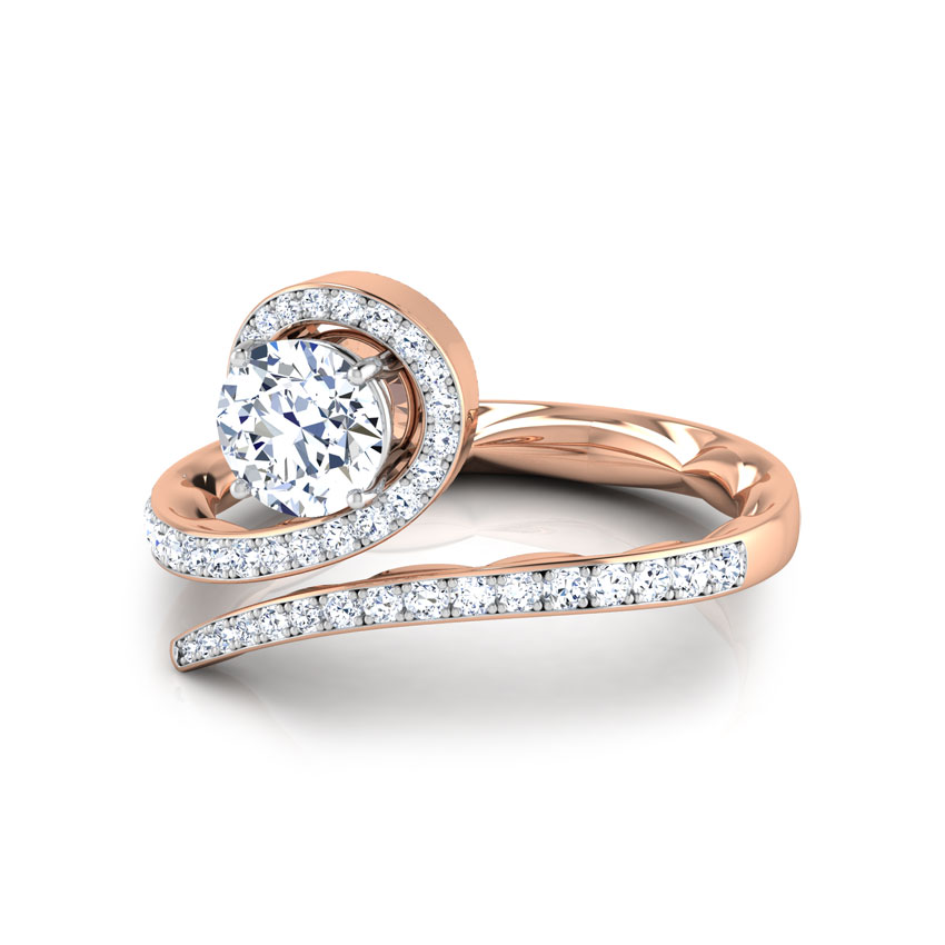 Swirl Twist Solitaire Ring Swirl Twist Solitaire Ring