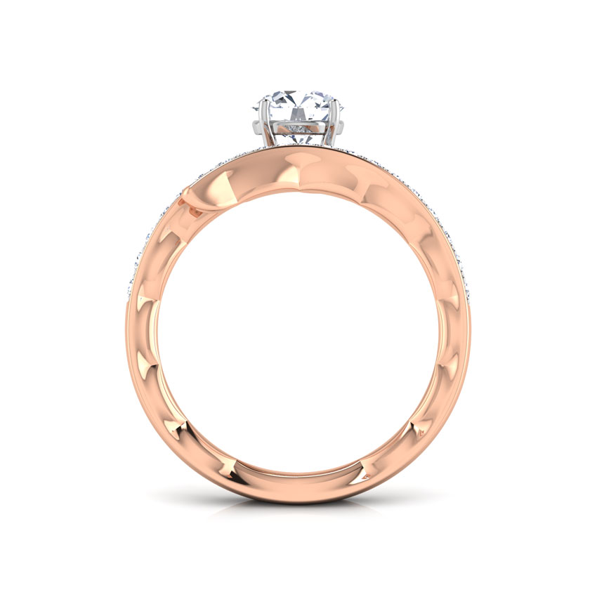 Swirl Twist Solitaire Ring Swirl Twist Solitaire Ring