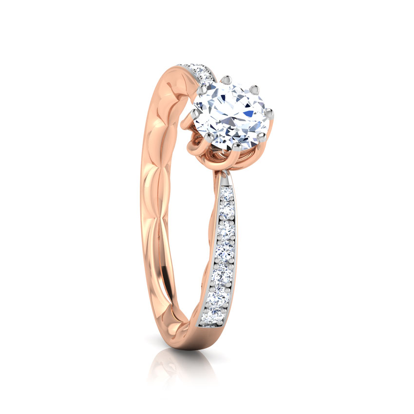 Swirl Solitaire Ring