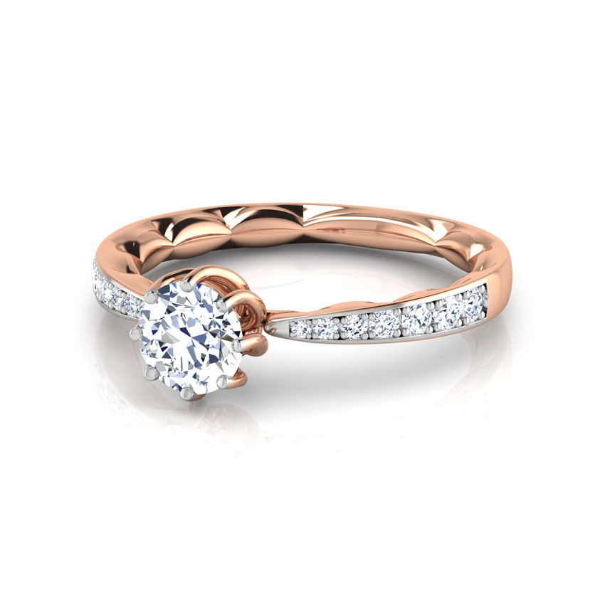 Swirl Solitaire Ring