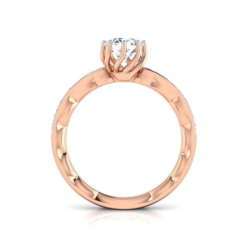 Swirl Solitaire Ring