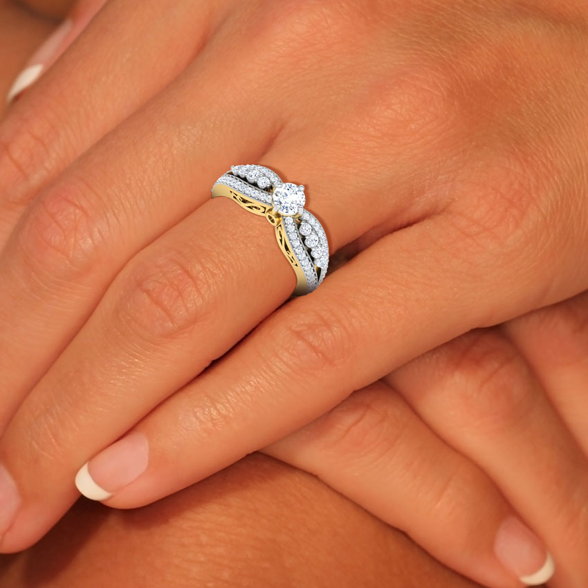 Isabella Scroll Solitaire Ring Isabella Scroll Solitaire Ring