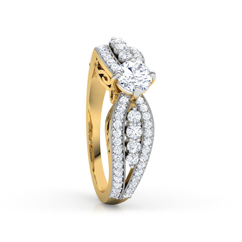 Isabella Scroll Solitaire Ring Isabella Scroll Solitaire Ring