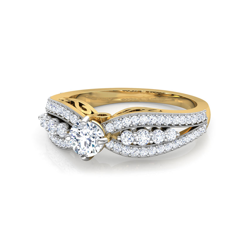 Isabella Scroll Solitaire Ring Isabella Scroll Solitaire Ring