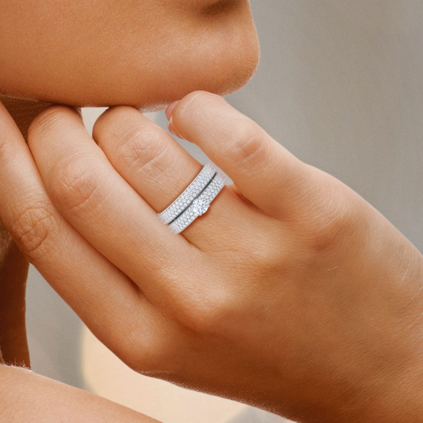 Gleam Solitaire Bridal Ring Set Gleam Solitaire Bridal Ring Set