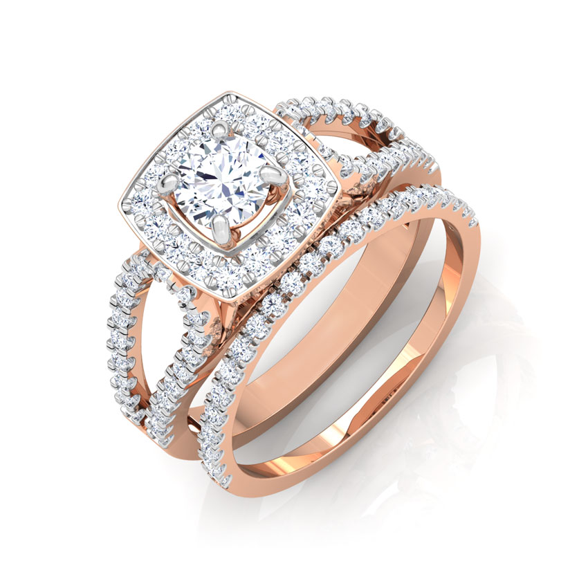 Glaze Bridal Ring Set