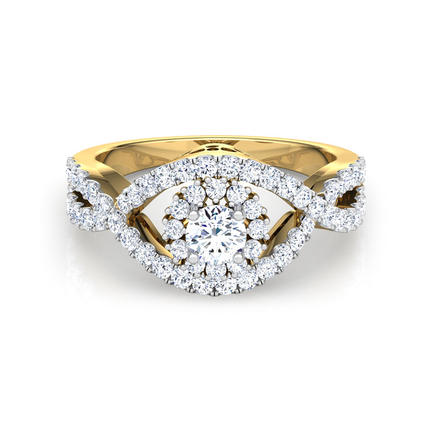 Aura Weave Solitaire Ring