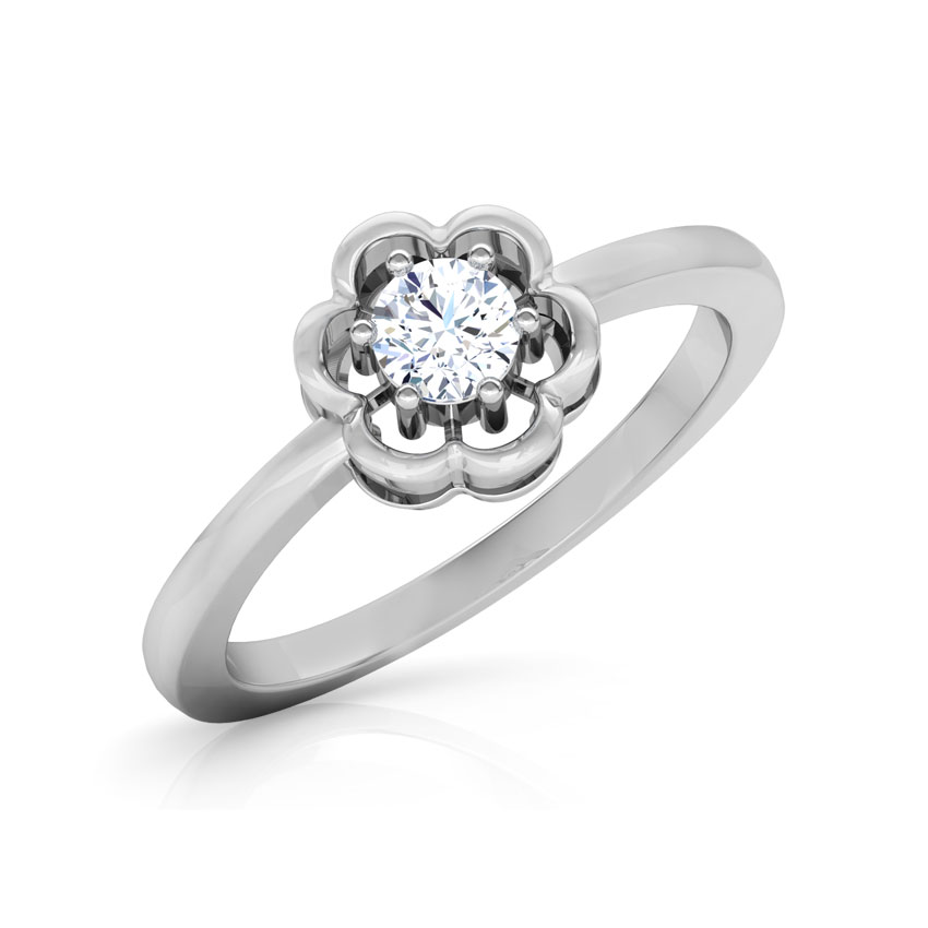Eden Floret Solitaire Ring
