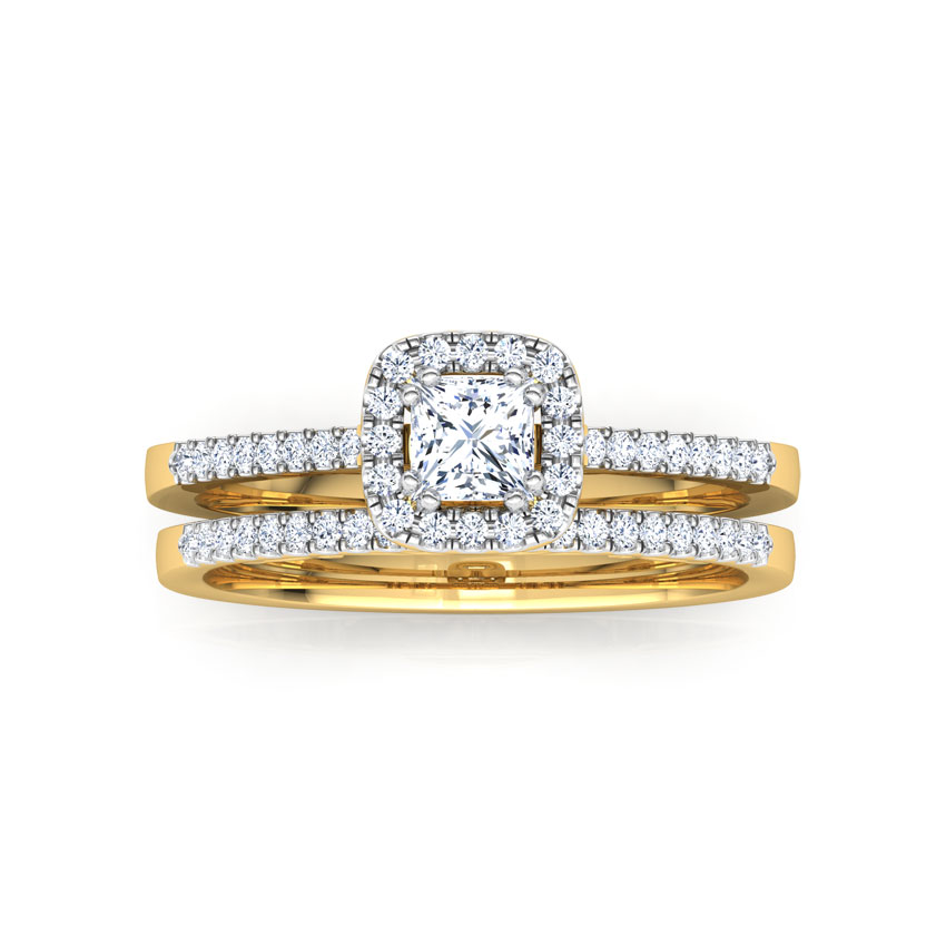 Luminous Solitaire Bridal Ring Set Luminous Solitaire Bridal Ring Set