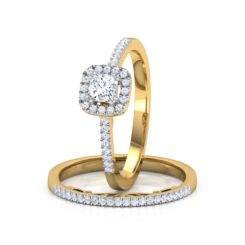 Luminous Solitaire Bridal Ring Set Luminous Solitaire Bridal Ring Set