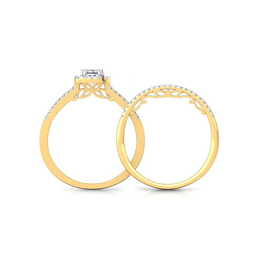 Luminous Solitaire Bridal Ring Set Luminous Solitaire Bridal Ring Set