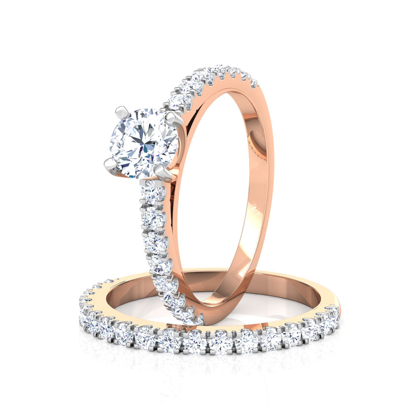 Brilliant Solitaire Bridal Ring Set