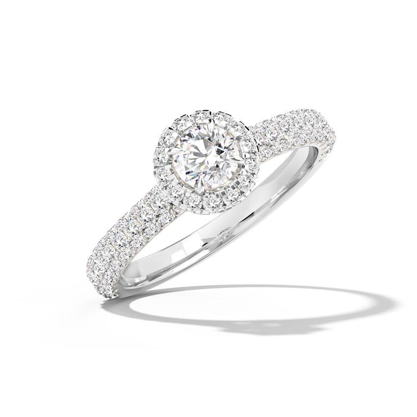 Anaisha Hearts & Arrows Solitaire Ring