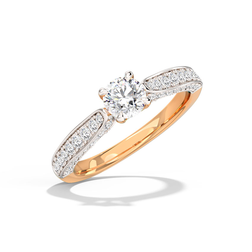 Solitaire Rings 14 Karat Rose Gold Tasha Solitaire Ring