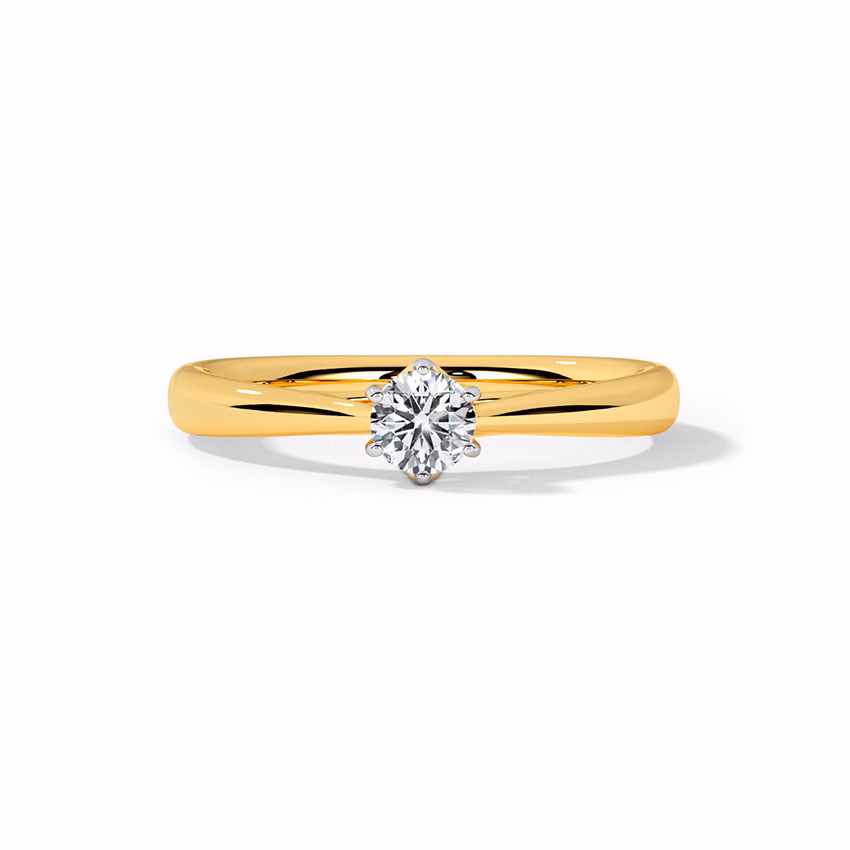 Solitaire Rings 18 Karat Yellow Gold Berina Solitaire Ring
