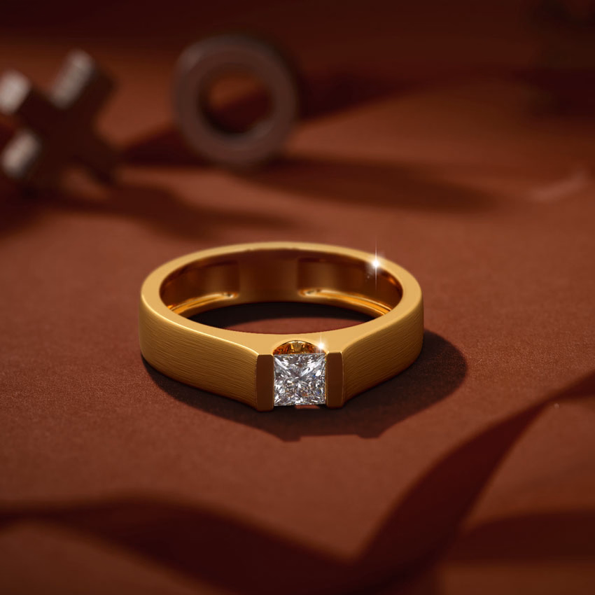 Solitaire Rings 14 Karat Yellow Gold Sezz Diamond Solitaire Ring