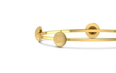 Gold Nugget Bangle