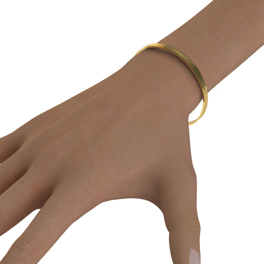 Gold Strap Bangle