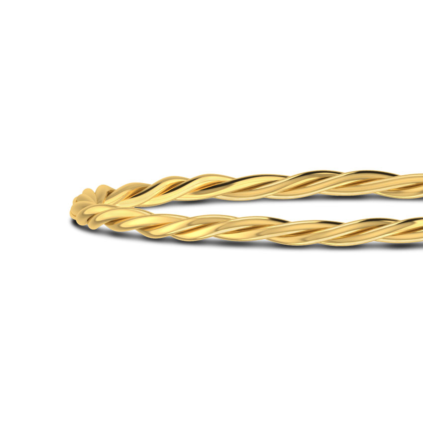 Gold Twist Bangle
