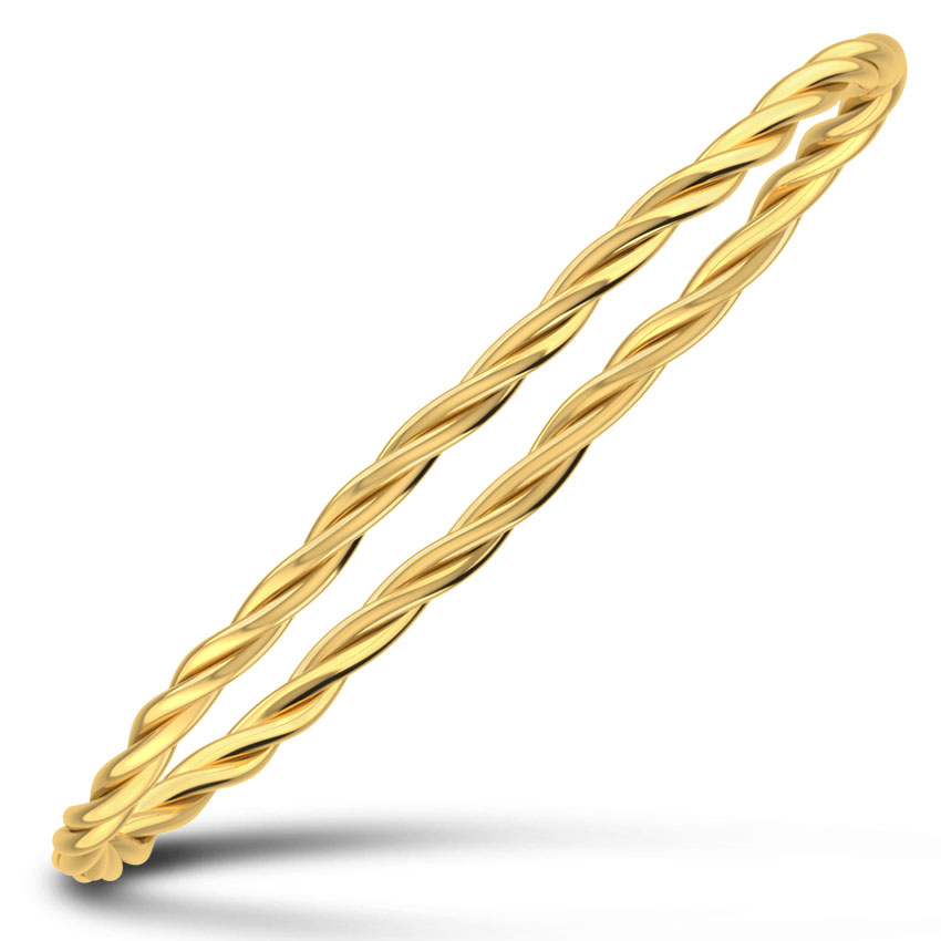 Gold Twist Bangle