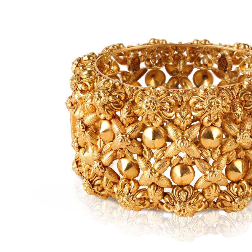 Azalea Ornate Floral Bangle